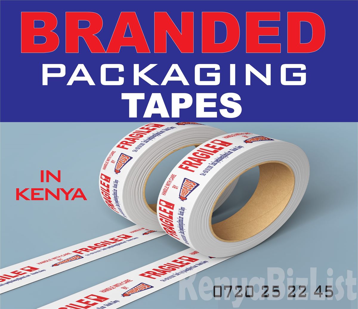 Custom Printed Packaging Tapes | 3-Color Prints