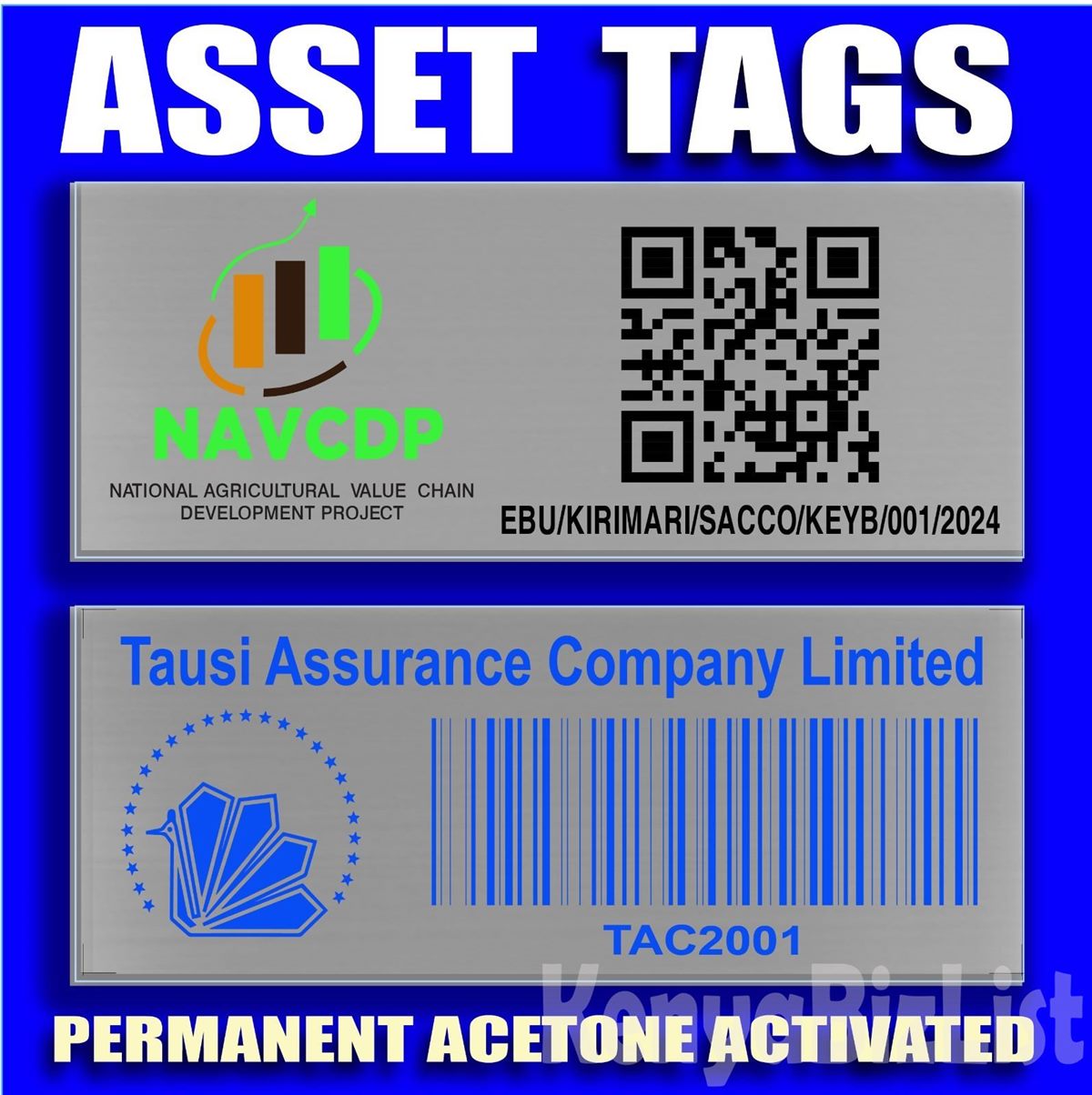 Ultra Tuff Durable Asset Tags for Sale in Nairobi