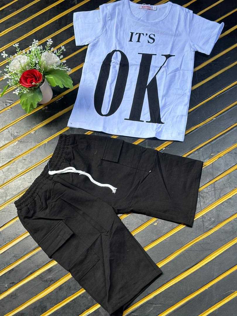 Boys 2 Piece OK T-Shirt/Short 5-11 years 