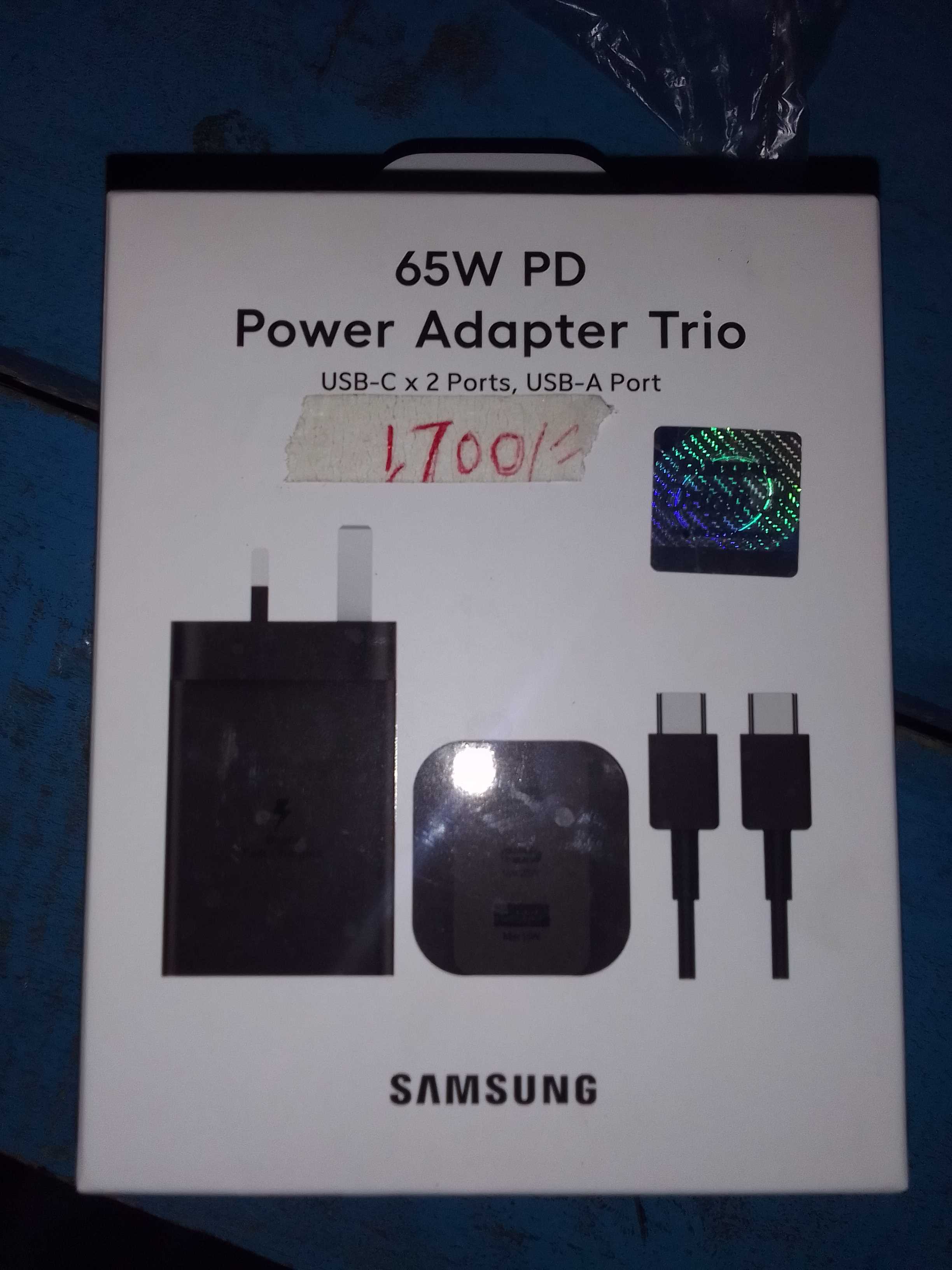 65W PD Power Adapter Trio Type C Samsung Charger in Mwala