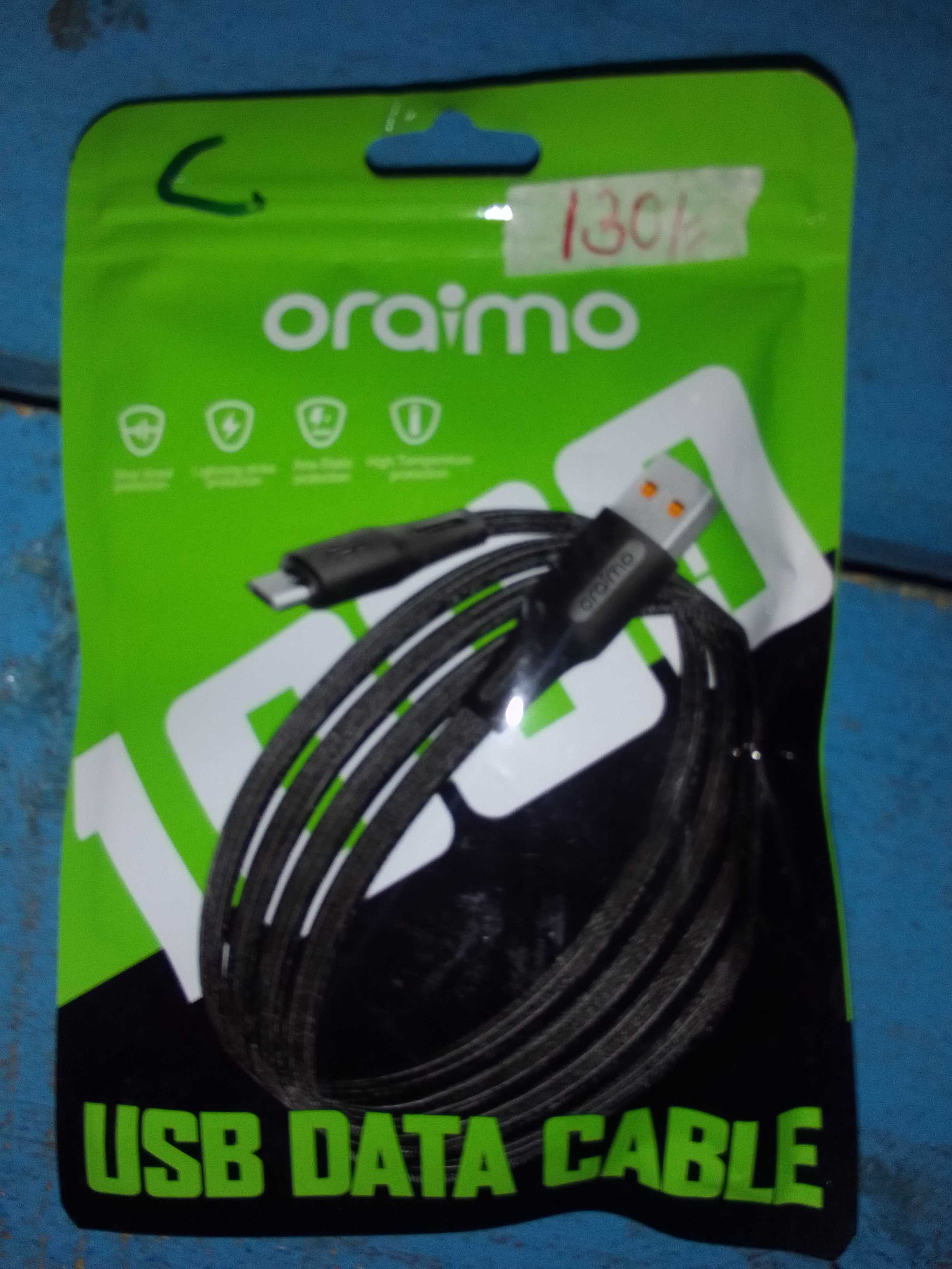 Buy Oraimo USB Data Cable in Mwala - Fast Charging & Data Sync