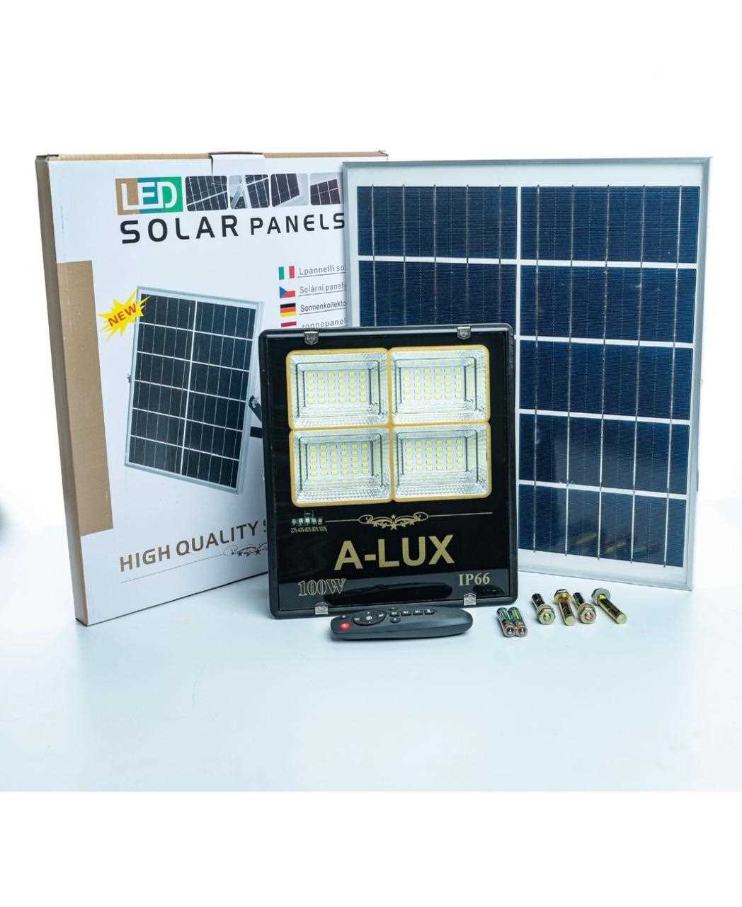 A-LUX 30W Solar Floodlight for Sale in Nairobi, Kenya – Energy Saving Outdoor Security Light