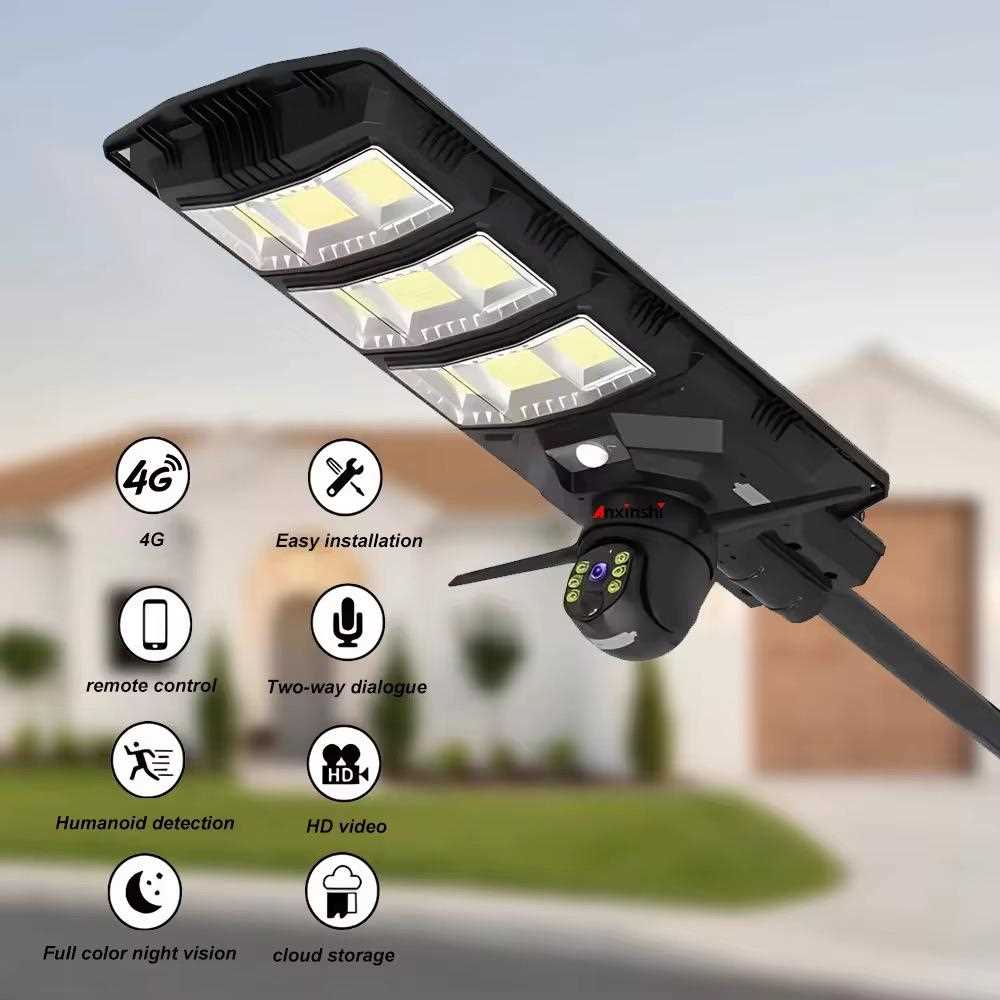 Smart Solar Floodlight with HD Camera, Night Vision & Remote Control