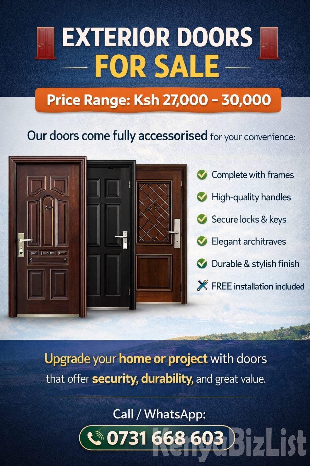 QUALITY EXTERIOR DOORS