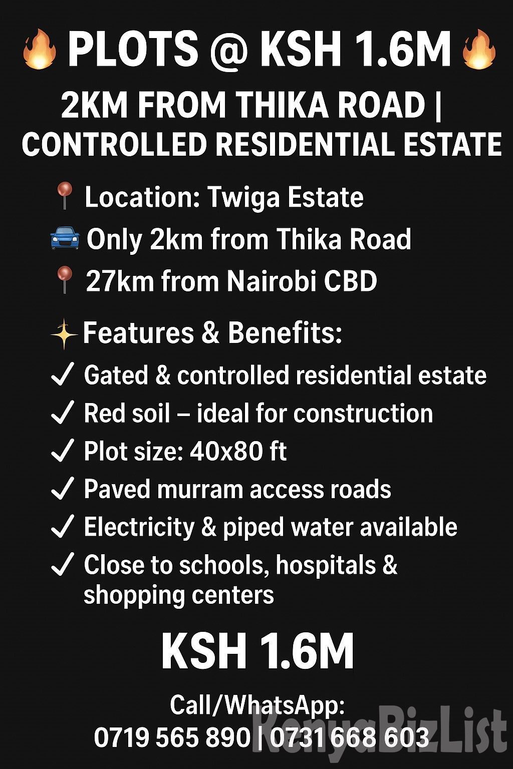 Plots for Sale at Twiga Estate 2km from Thika Road