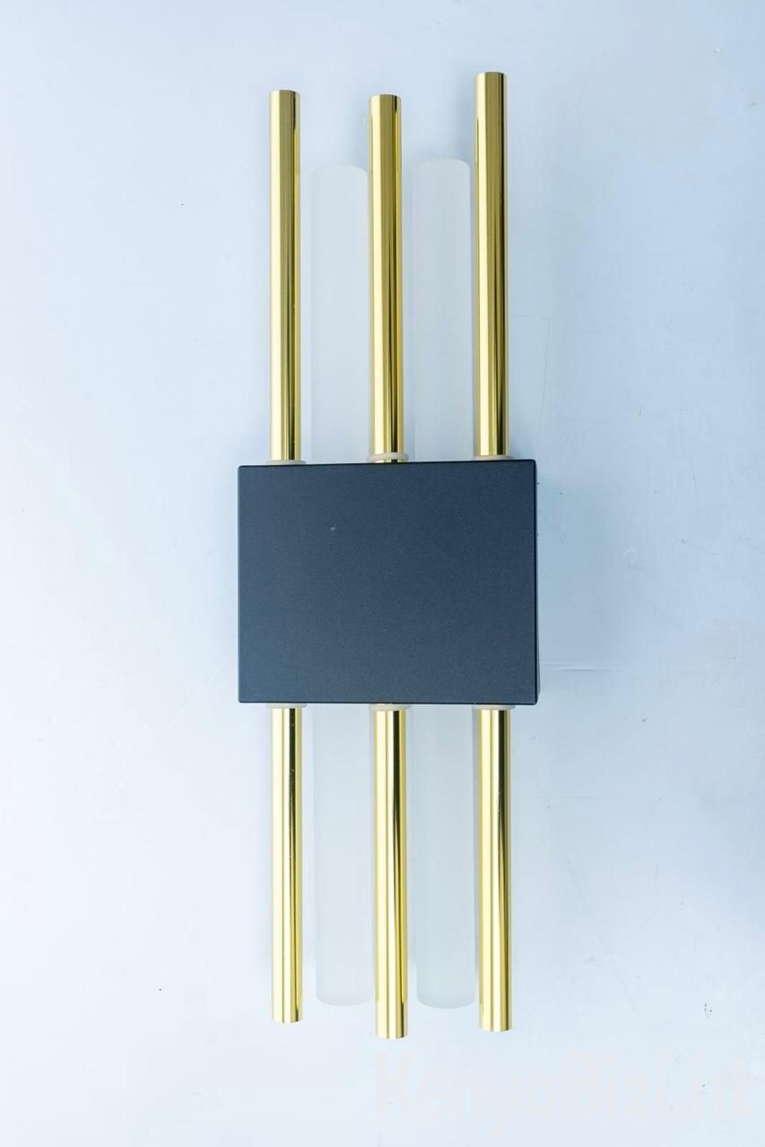 Buy Modern Wall Light - Gold & Black Finish