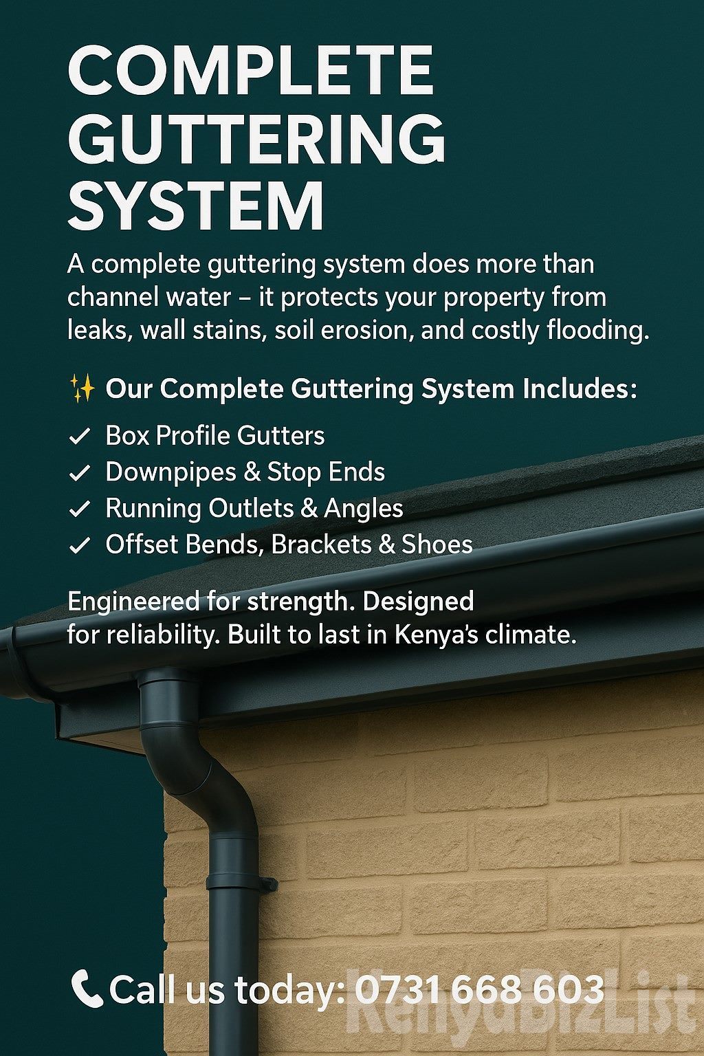 Complete Guttering System for Sale
