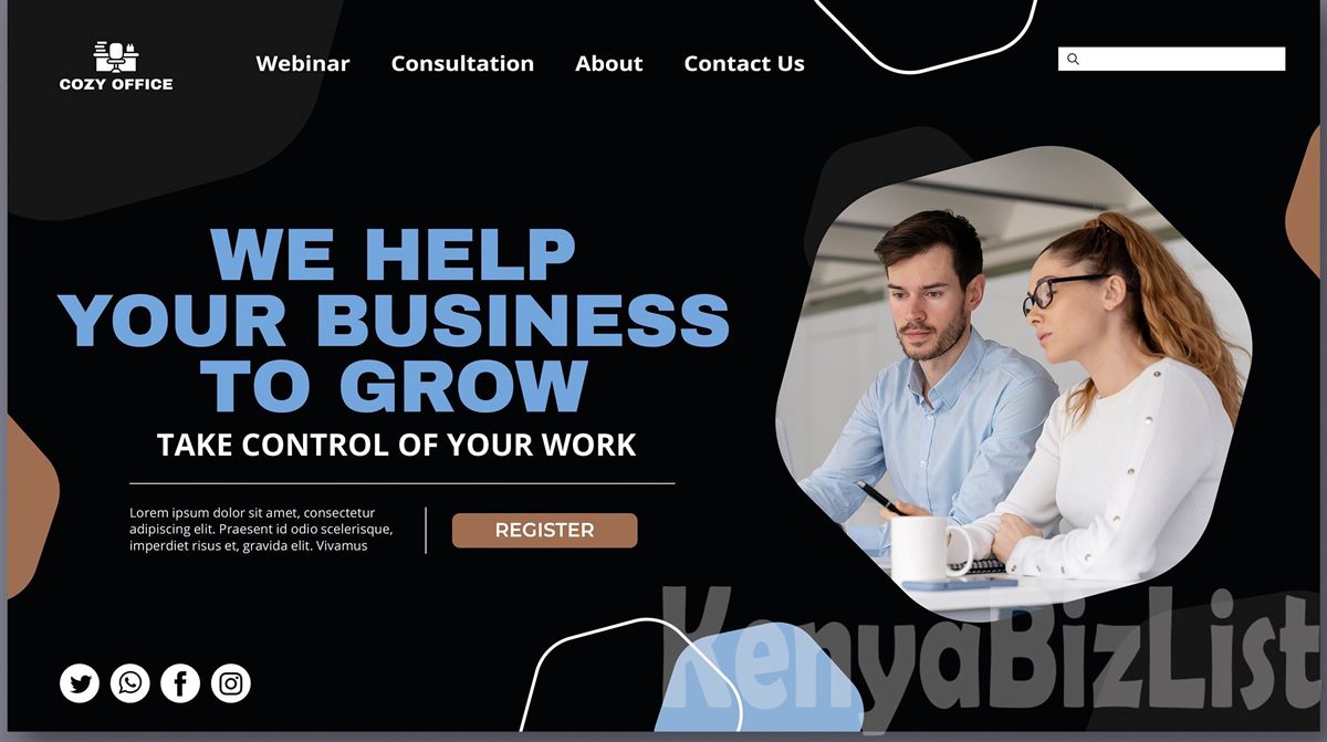 Professional One-Page Business Website in Kenya – Only KSh 10,000!