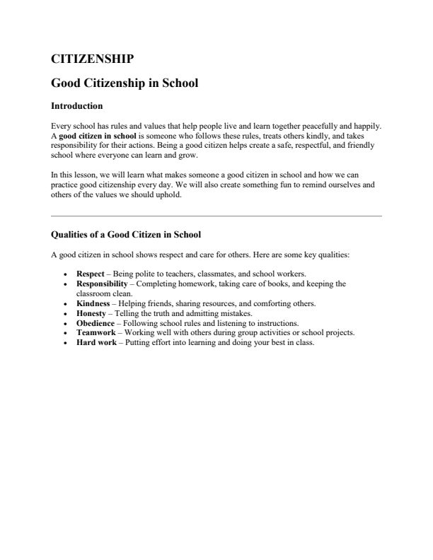 Grade 4 Social Studies Notes Term 3